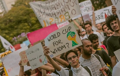 Manifestação _Brazil _upslon